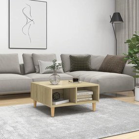 Tavolino Da Salotto Rovere Sonoma 60x60x30 Cm Legno Multistrato /