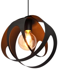 Lampadario a sospensione con filo MOONLIGHT 1xE27/15W/230V nero