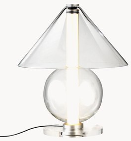 Lampada da tavolo a LED in vetro soffiato con luce regolabile Fragile