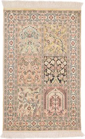 Cashmere Silk Tappeto 60x100 (Indian) Annodato A Mano