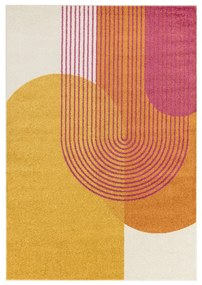 Tappeto giallo/arancione 120x170 cm Muse Orange Retro – Asiatic Carpets