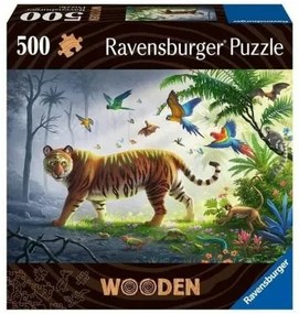 Puzzle Ravensburger Jungle Tiger 00017514 500 Pezzi