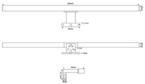 Top Light - Illuminazione a LED per specchi da bagno OREGON LED/9W/230V 60 cm IP44