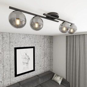 Lampada da soffitto in acciaio KAIRO 4 da interno 4xE14