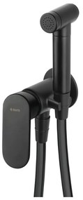 Deante BGA_N34M - Miscelatore per bidet ALPINIA con doccetta per installazione a incasso, nero