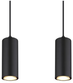 Globo 57911-4HBW - Lampadario a sospensione con filo ROBBY 4xGU10/35W/230V nero/marrone