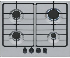 Bosch - Serie 4 PGP6B5K85 , Piano cottura a gas, 60 cm, Acciaio inox