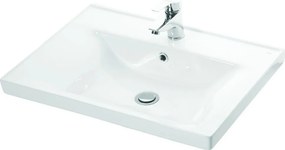 Lavabo sospeso 65 cm in ceramica Litos-SV65 - KAMALU