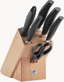 Coltelli con ceppo in legno di betulla Five Star, set da 7