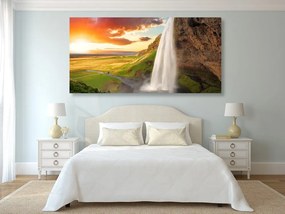Stampa su tela – Cascata maestosa in Islanda