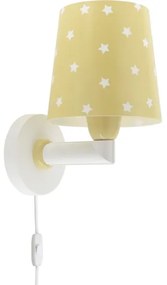 Dalber 82219A -  Applique per bambini STAR LIGHT 1xE27/60W/230V giallo