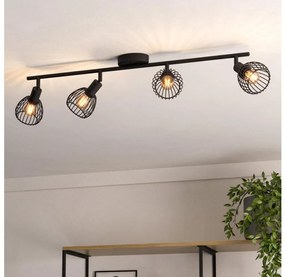 Eglo 901042 - Faretto SONNINO 4xE14/40W/230V nero