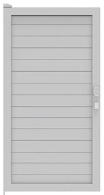 Cancello manuale battente ALBA Maia120 Close in alluminio, reversibile, L 100 x H 190 cm, di colore bianco