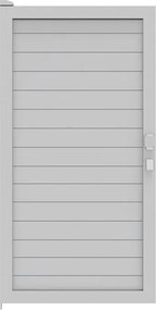 Cancello manuale battente Maia120 Close ALBA in alluminio bianco, reversibile, L 100 x H 160 cm