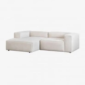 Divano Alembert 2 Posti Chaise Longue Sinistra & Velluto a Coste - Sklum