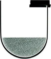 Plafoniera LOTUS con inserto amovibile in vetro granigliato FUMÉ 55x47 cm