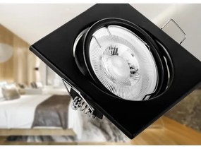 Faretto da incasso 1xGU10/MR16/10W/230V 9x9 cm nero