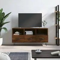 Mobile TV Rovere Marrone 102x36x50 cm in Legno Multistratocod mxl 128790