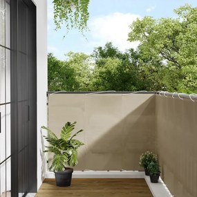 Paravento Da Balcone Beige 120x800 Cm 100% Poliestere Oxford /