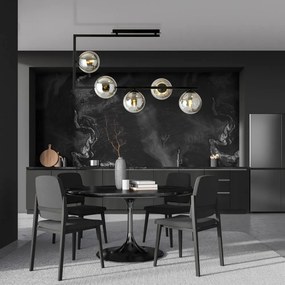 Lampadario da Soffitto SOMA 5 Black Grafite e Black White E14 Colore Grafite