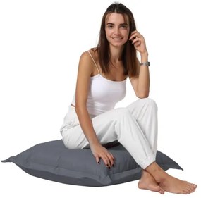 Cuscino da terra 70x70 cm grigio