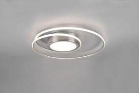 Plafoniera yava  led tonda con telecomando d.60cm acciaio 672310207