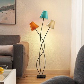 Lindby Komalie piantana, 3 luci, colorata