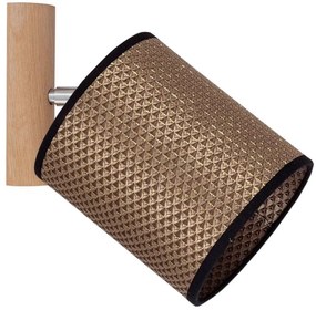 Spot-Light 2017400711553 - Applique orientabile da parete BENITA 1xE27/25W/230V rovere