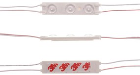 Catena da 20 moduli da 1.5W 12VDC IP67 da 125lm/W Colore Bianco Caldo 2.700K