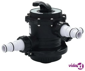 vidaXL Valvola Multiporta per Filtro a Sabbia ABS 1,5" 6 vie