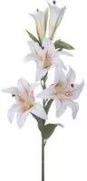 Set 3 Rami Artificiali Lilium Composto da 5 Fiori H 100 cm