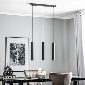 Nowodvorski Lighting Lampada a sospensione Eye, nera, 3 luci