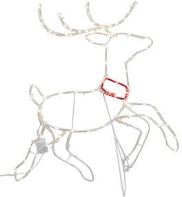 Lampada da terra natalizia Cervo 50cm Incl. LED con timer IP44 - Pax