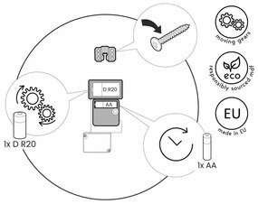 Orologio da parete ø 57 cm Archie – Styler