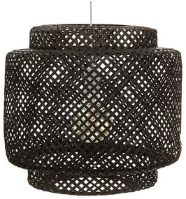 Atmosphera - Lampadario a sospensione con filo LIBY 1xE27/40W/230V bambù/nero
