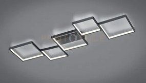 Sorrento plafoniera led 34w 4500lm, 3000k rettangolare 5 quadrati n...