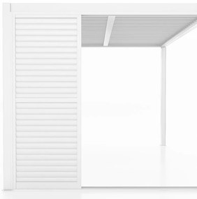 Pannello per pergola scorrevole in alluminio bianco BOUGANVILLE L 270 x L 238 cm