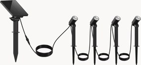 Set di 4 lampade solari a LED con luce regolabile Roundy