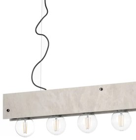 ONLI - Lampadario a sospensione con filo ARGO 6xE27/22W/230V grigio