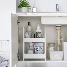 Ripiano aggiuntivo bianco in metallo 30x42 cm Tower – YAMAZAKI