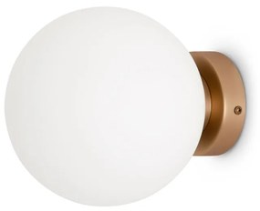 Applique Contemporanea Basic Form Media In Metallo Colore Oro 1 Luce