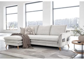 Divano letto angolare beige (angolo sinistro) Charming Charlie - Miuform