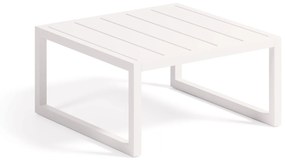 Kave Home - Tavolino 100% da esterno Comova in alluminio bianco 60 x 60 cm