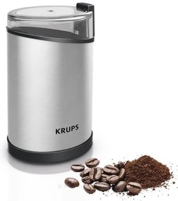 Krups - Macinacaffè elettrico in grani 85g FAST-TOUCH 200W/230V cromo