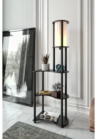 Lampada da terra con mensole NOTO 1xE27/40W/230V nero