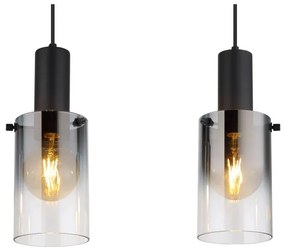 Globo 15907-3H - Lampadario a sospensione con filo FLORENTINA 3xE27/40W/230V nero