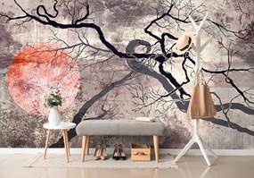 Carta da parati autoadesiva – Alberi surrealisti