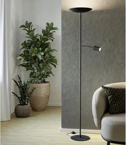 Eglo 901977 - Lampada da terra dimmerabile CONIVARINO LED/26,5W/230V +LED/4W nera