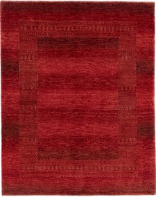 Loribaft Tappeto 150 x 190 Rosso (Iran) Annodato A Mano