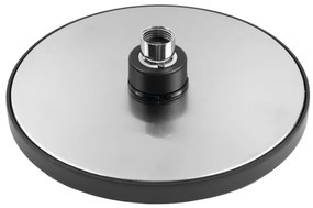 Aqualine - Soffione doccia diametro 20 cm opaco nero